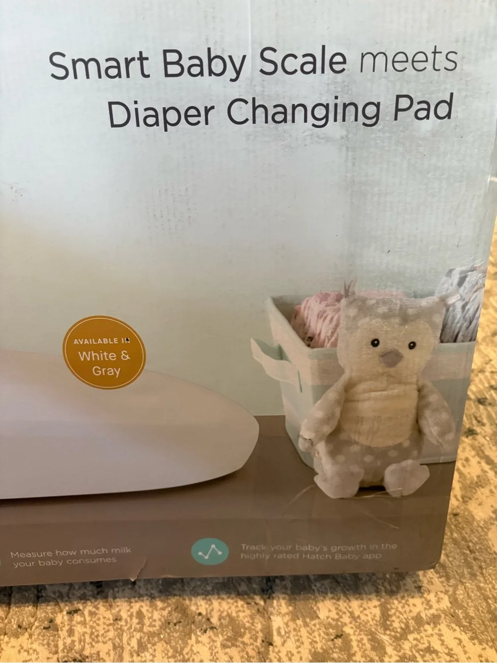Hatch Grow Smart Baby Changing Pad & Scale White Open Box